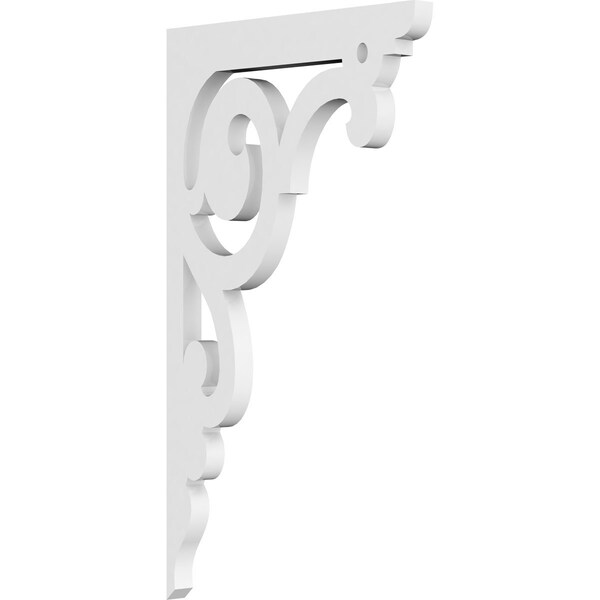 Ekena Millwork Hurley Architectural Grade PVC Bracket, 5/8"W X 8"D X 14"H BKTP01X08X14HU - main